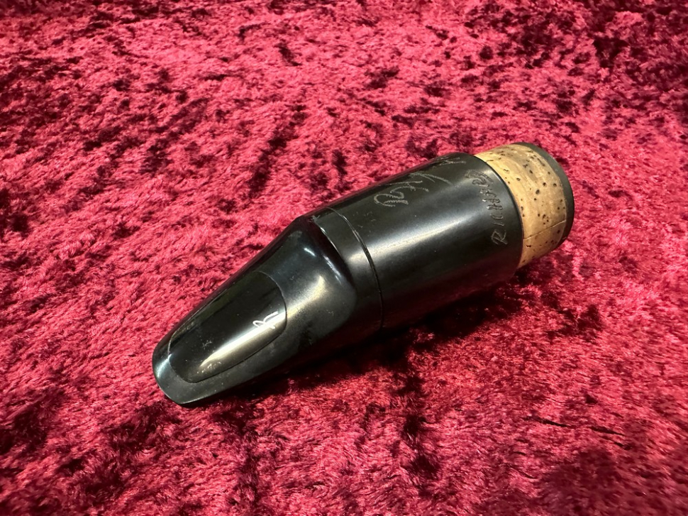 Photo Early Richard Hawkins Hard Rubber Mouthpiece for Bass Clarinet 1.55mm